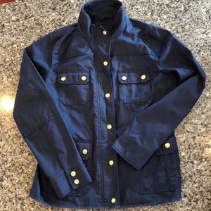 Jcrew navy field jacket medium